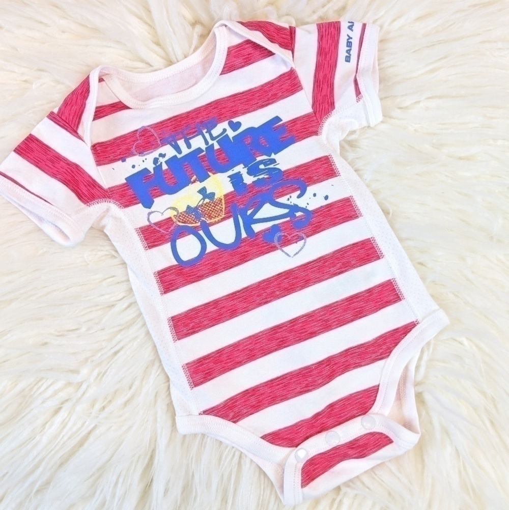 Under Armour "Heat Gear" Pink/White One piece Kids Infant baby‎ Girls 3-6 months